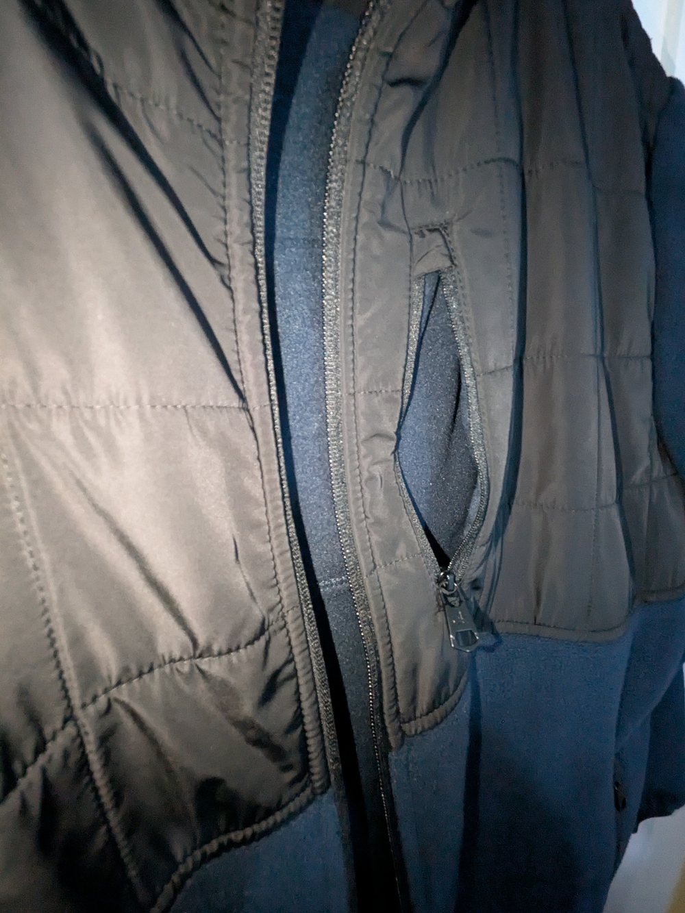 Calvin Klein Navy and Black Hybrid Performance Jacket - Picture 9 of 14